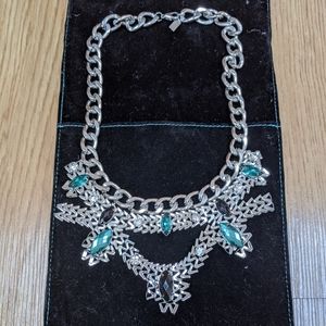 Bauble Bar Silver Wreath Necklace